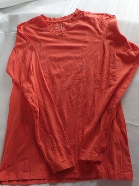 Coolibar Sun Protection Wear Woman's Long Sleeve Orange Top Size Small